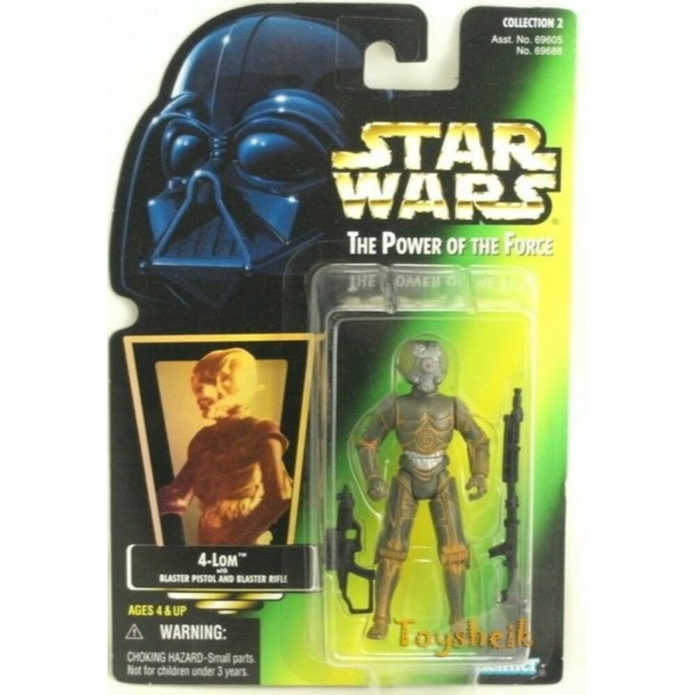 Hasbro Star Wars 1997 Power Of The Force 4-Lom Green Card Action Figure